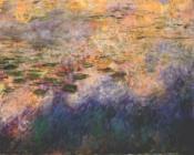 克劳德莫奈 - Reflections of Clouds on the Water-Lily Pond-Center Panel